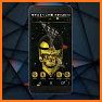 3D Luxury Glitter Golden Skull Theme related image