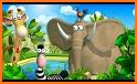 Jungle cute cartoon animals related image