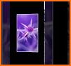 Dark Galaxy Purple Flower Theme related image