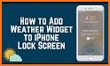 Lockscreen Weather, Clock, Memo, Album widget related image