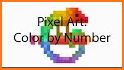 Cartoon Coloring Number - Pixel Art related image