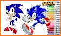 Coloring Hedgehog Superhero Blue related image