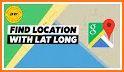 Gps Coordinates finder - save & share location related image