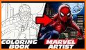 Spider super hero coloring man related image