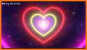 Neon Rainbow Heart Keyboard Background related image