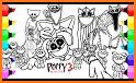 Poppy Wuggy Coloring book Game related image