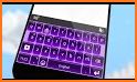 Purple Neon Galaxy Keyboard Theme related image