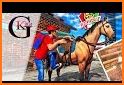 Mounted Horse Pizza Delivery: Fast Food games related image