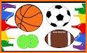 Sport Coloring Book Games - Basketball - Tennis related image