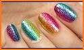 Rainbow Glitter Nail Polish Tutorial related image