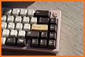 Rose Gold Eye Lashes Keyboard Theme related image