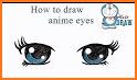 How to draw anime eyes step by step learn easy related image