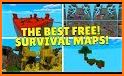 One block survival Minecraft maps. Map for MCPE related image