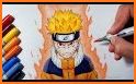 How to Draw and color by number Naruto related image