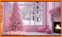 Pink Merry Christmas Keyboard Background related image