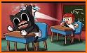 Education & Learning Cartoon Cat Teacher in School related image