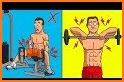 Gym workout for men:Fitness and BodyBuilding related image