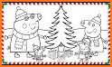 Christmas kids coloring - Coloring games related image