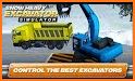 Snow Heavy Excavator Machine Simulator related image