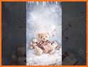 Pink Cute Bear Keyboard Background related image