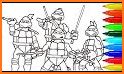 coloring ninja power turtle leggo related image