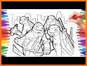 Ninja Hero Turtle Coloring Book related image