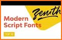 Fonts: Cursive & Custom related image