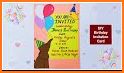 Kids birthday invitation card related image