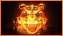 Red Fire Lion Roar Keyboard Theme related image