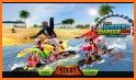 Water Surfing Floating Car Racing Game 2019 related image