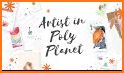 Poly Planet - Draw and Color related image