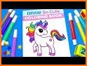 Unicorn Coloring Book Pages: Kids Coloring Games related image