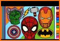 Spider super hero coloring man related image