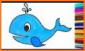 Sea Animals Coloring Book - Dolphin Coloring related image