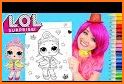 Lol Doll Coloring With Crayon related image