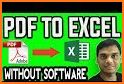 Convert PDF to Excel related image