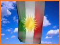 Kurdistan Flag for Kurdish related image