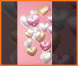 Pink Love Balloons Keyboard Background related image