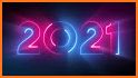 Neon New Year 2021 Keyboard Background related image