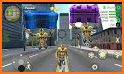 Flying Iron Hero Robot Battle City Crime related image