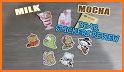 Milk Mocha Delight Stickers related image