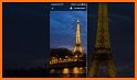 Eiffel Tower Night Light Show Live Wallpaper related image