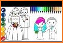 Coloring Wedding Brides and Groom related image