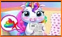 Cute Baby unicorn - little pony pet care game related image