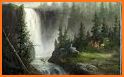 Waterfall Oil Painting Theme related image