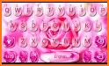 Simple Pink SMS Keyboard Background related image