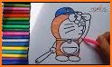 Coloring Blue Cat Doramon related image