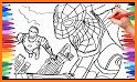 Superhero Coloring Pages - Color by Number related image