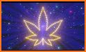 Neon Cannabis Keyboard Background related image