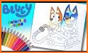 Bluey coloring book related image